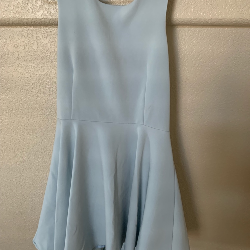 Light blue cris cross dress
